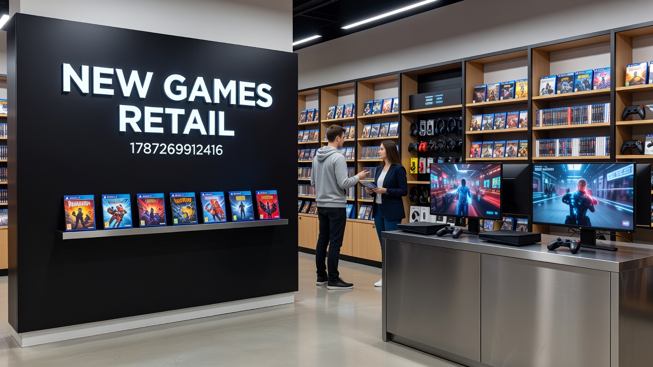 Warehouse operations coordinating shipments of new console titles with board game expansions and gaming peripherals